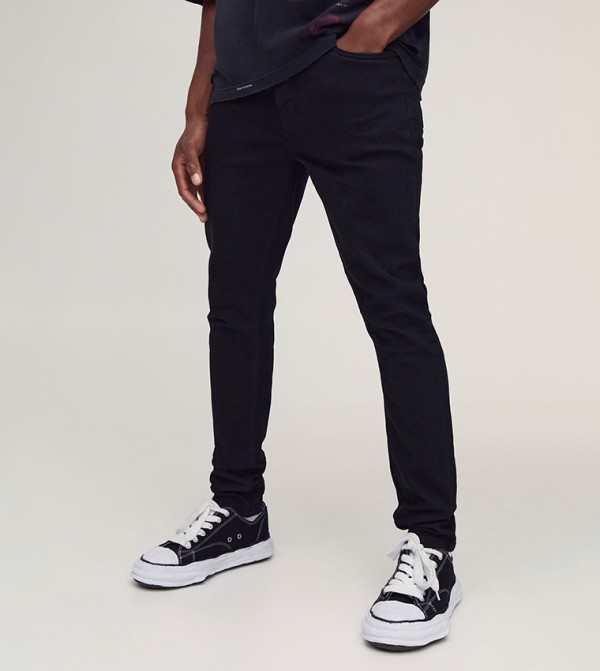 Washed Stretch Skinny Fit Jeans
