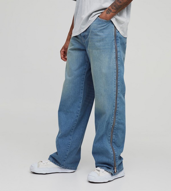 Tall Zip Gusset Relaxed Fit Jeans