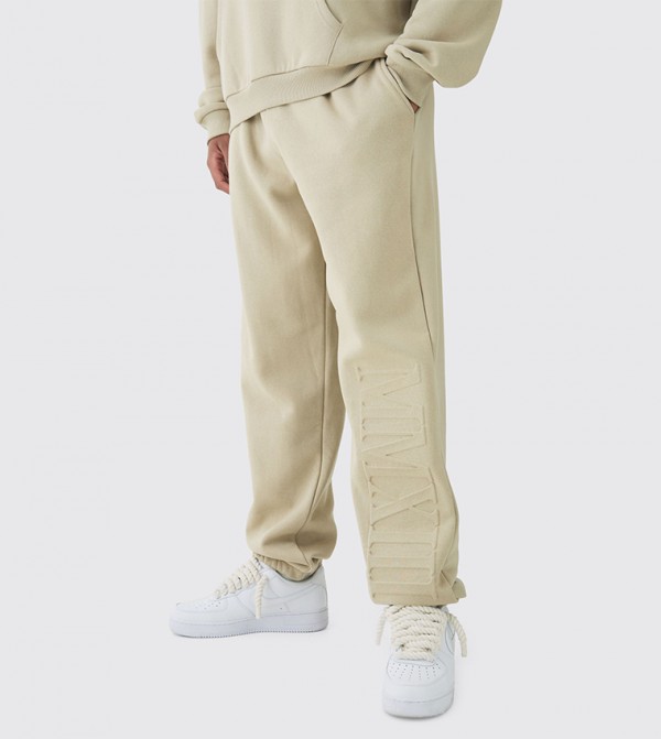 Plus & Tall MMXIII Embossed Oversized Joggers