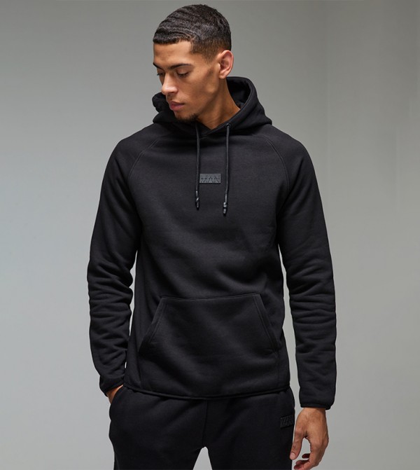 Logo Badge Long Sleeves Hoodie