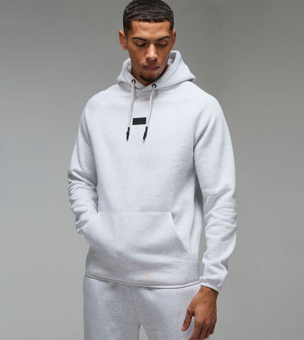 Logo Badge Long Sleeves Hoodie