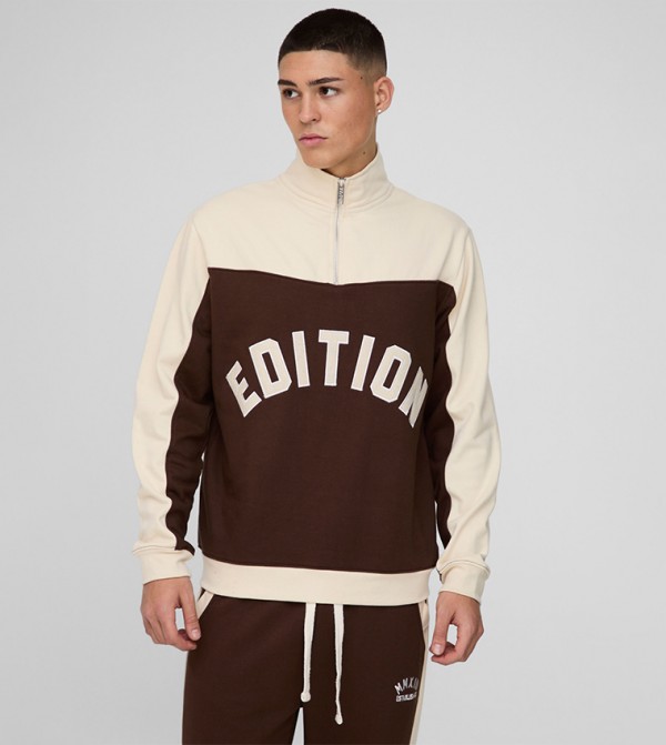 Color Block Long Sleeves Sweatshirt
