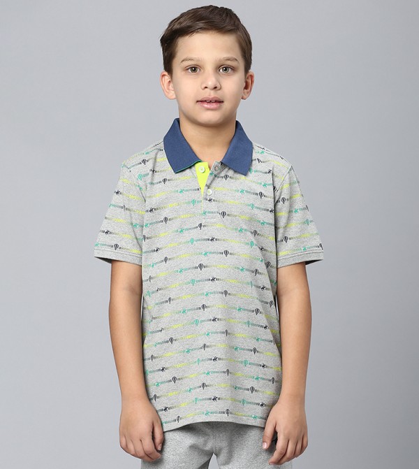 تيشيرت بولو بأكمام قصيرة متدلية