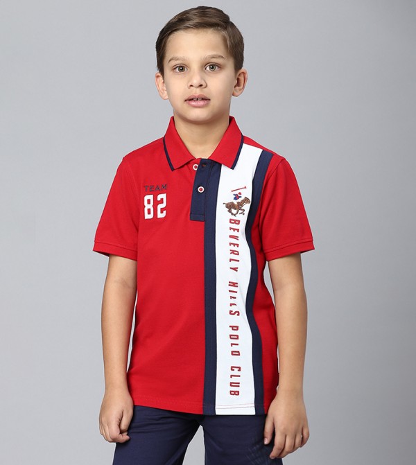 Color Block Short Sleeves Polo T-Shirt