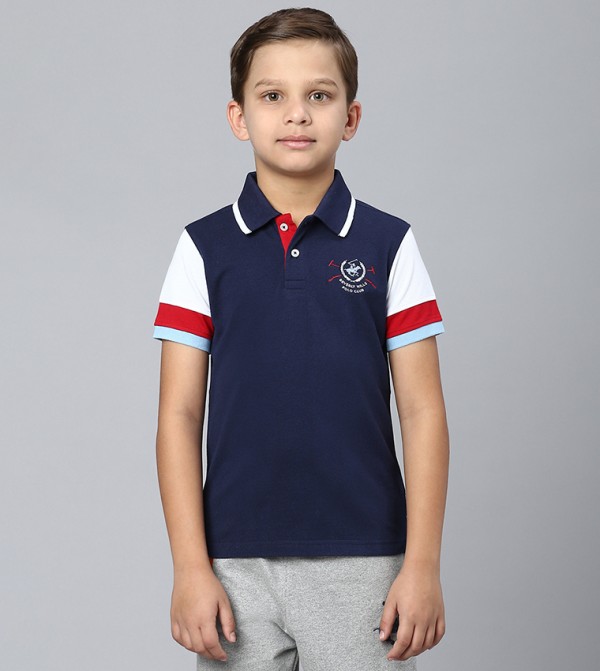 Logo Embroidered Short Sleeves Polo T-Shirt