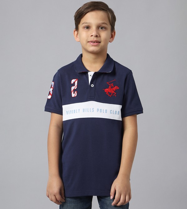 Logo Embroidered Short Sleeves Polo T-Shirt