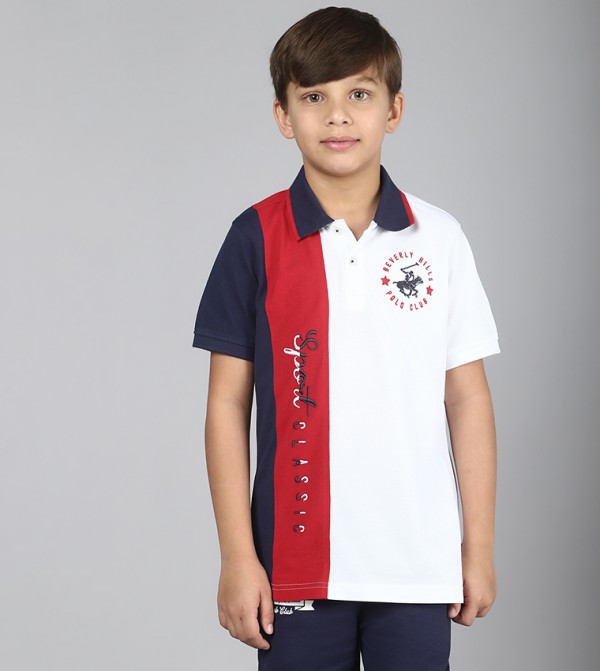 Color Block Short Sleeves Polo T-Shirt