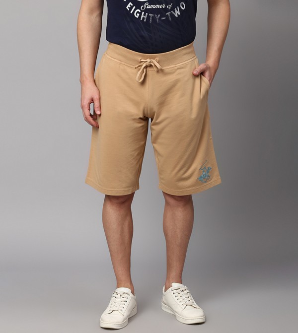 Drawstring Waist Mid Rise Active Shorts