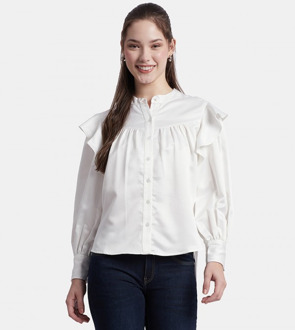 قميص بأكمام بيشوب 