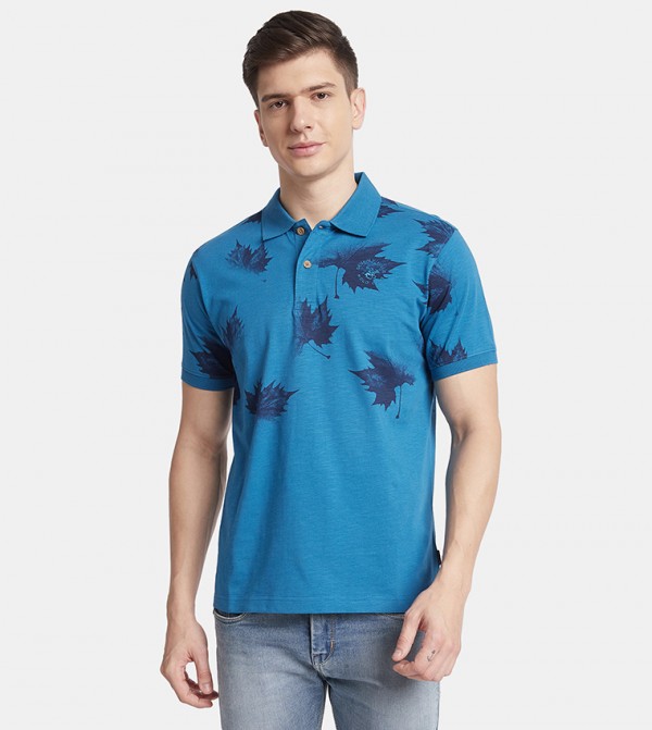 Printed Short Sleeves Polo T-Shirt