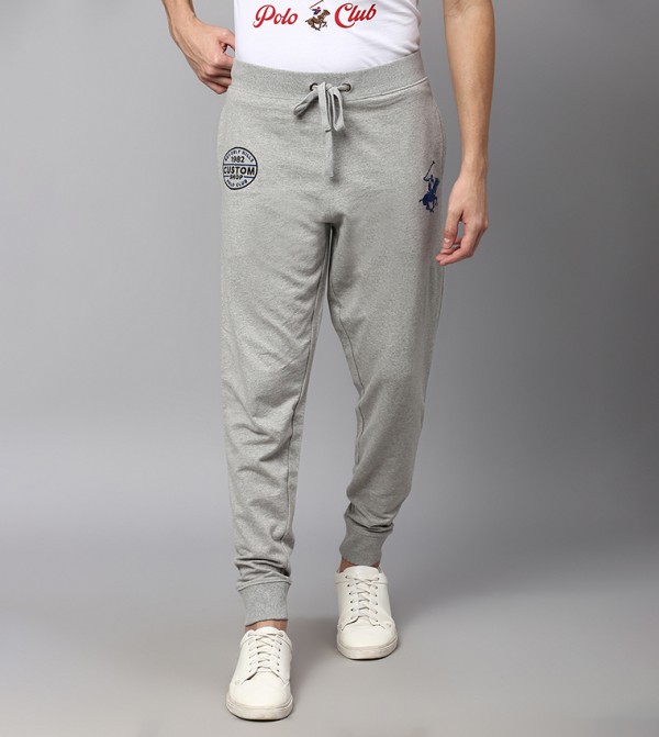 Logo Embroidered High Waist Joggers