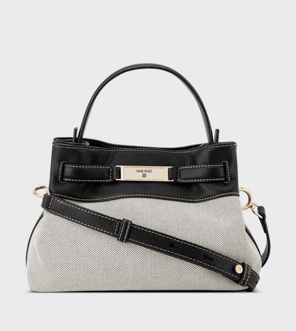 Color Block Satchel Bag