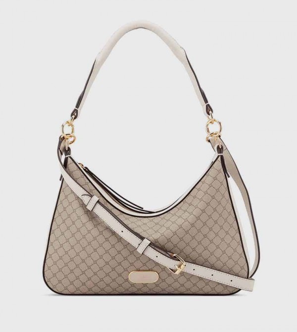 Monogram Patterned Shoulder Bag