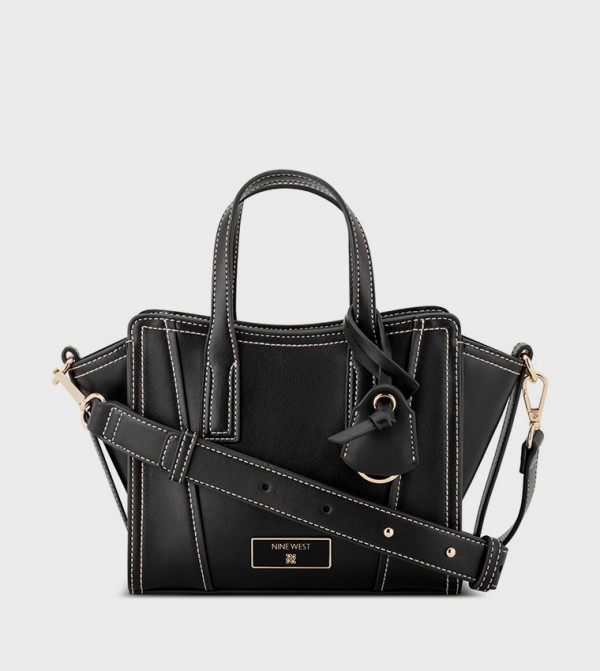 Contrast Stitch Satchel Bag
