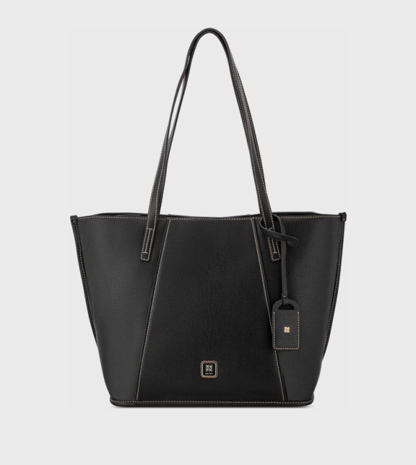 Contrast Stitch Tote Bag