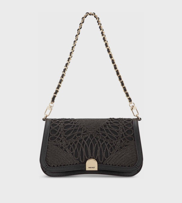 Braided Flap Shoulder Bag