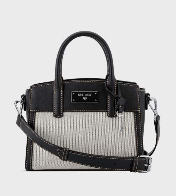 Color Block Satchel Bag