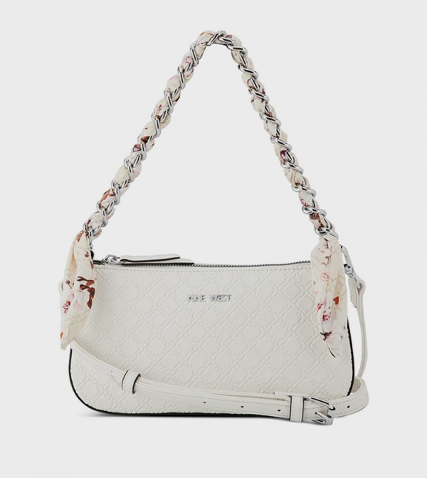 Monogram Debossed Shoulder Bag