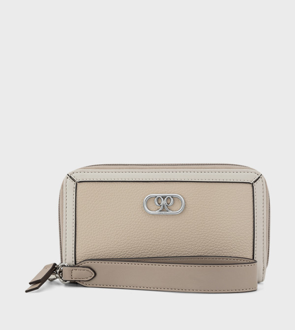 Textured Zippered Wallet