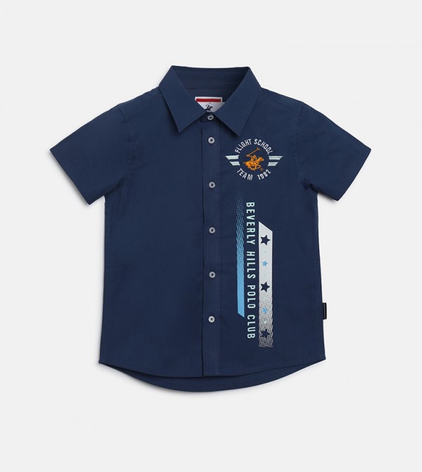 Logo Embroidered Short Sleeves Shirt