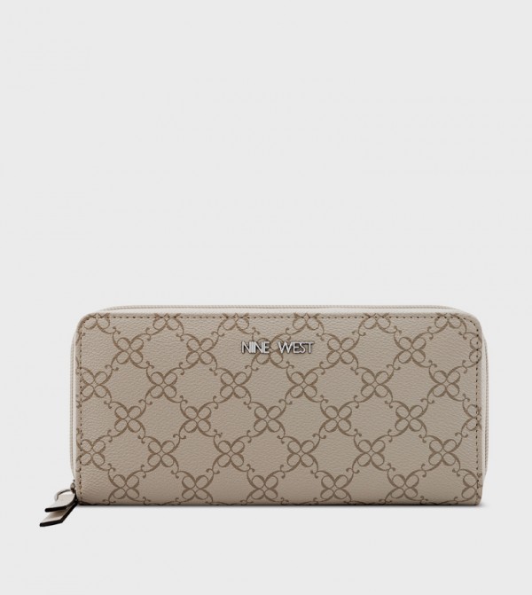 Monogram Patterned Zippered Wallet