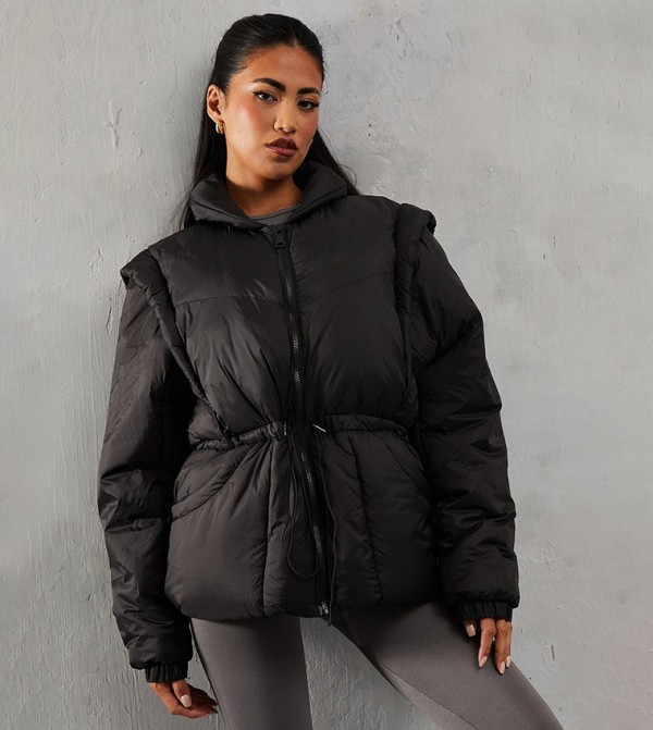 Detachable Sleeves Two In One Puffer Jacket