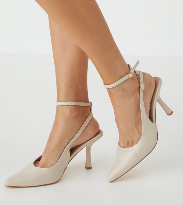 Double Buckle Pointed Toe Pumps