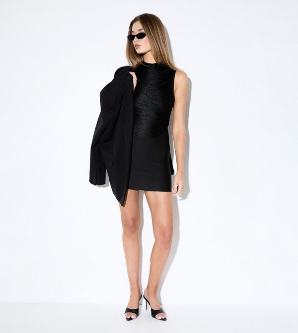 فستان ميني بشراشيب  