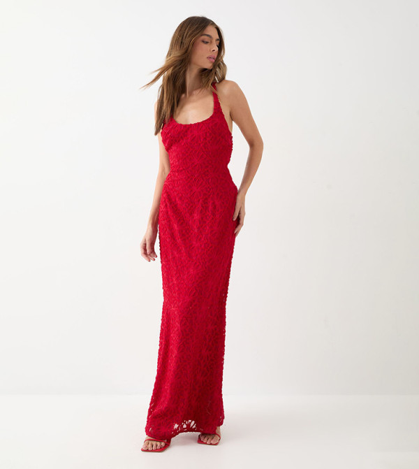 فستان ماكسي شيفون 