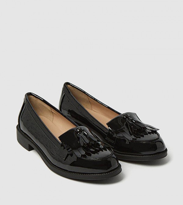 Wide Fit Leigh Fringe Loafers