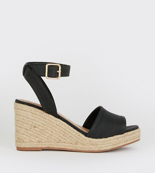 Wide Fit Rebekah Peep Toe Wedge Sandals