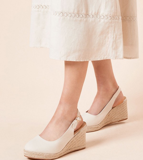 Riya Slingback Espadrille Wedge Pumps
