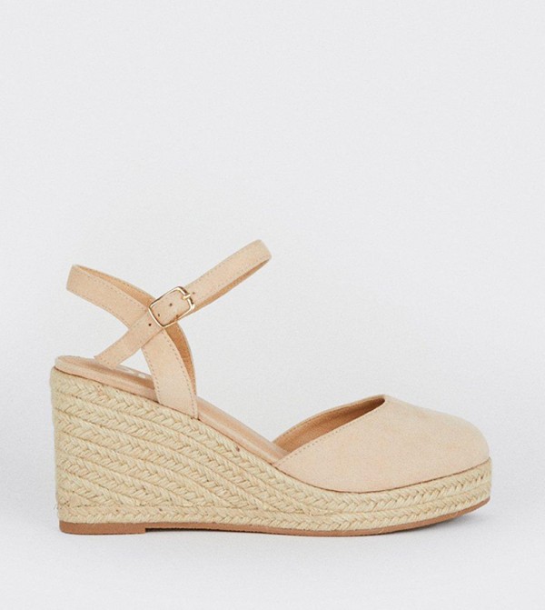 Buy Dorothy Perkins Wide Fit Rumor Closed Toe Wedge Sandals In