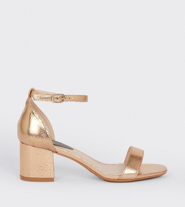 Buy Dorothy Perkins Sammy Low Block Barely There Heels In Rose