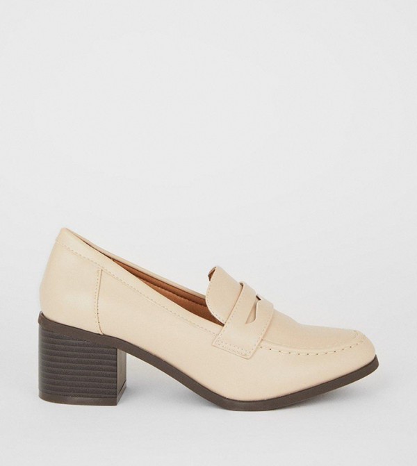 Heeled hot sale loafers womens