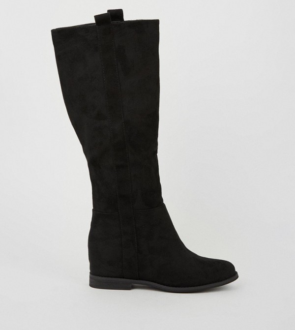 Buy Dorothy Perkins Krista Concealed Wedge Knee High Boots In Black 6thStreet Kuwait