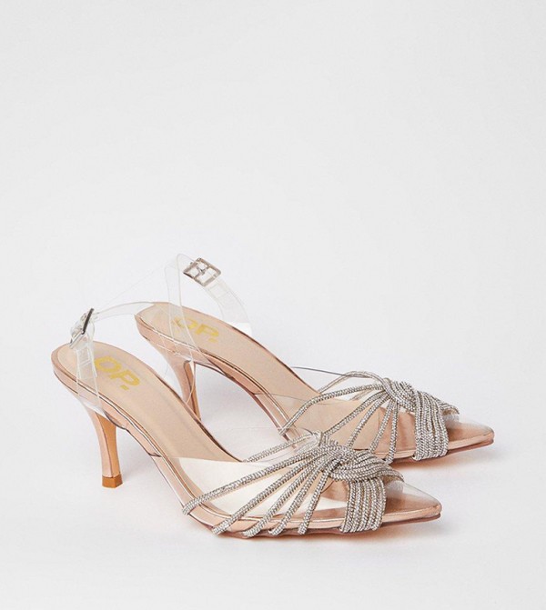 Brooke Crystal Sling Back Court Shoes