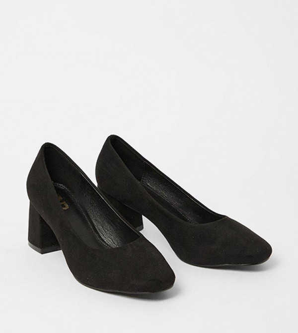 Buy Dorothy Perkins Extra Wide Fit Elise Court Shoes In Black
