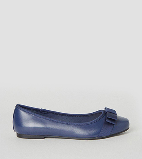 Wide Fit Paris Bow Detail Ballerinas