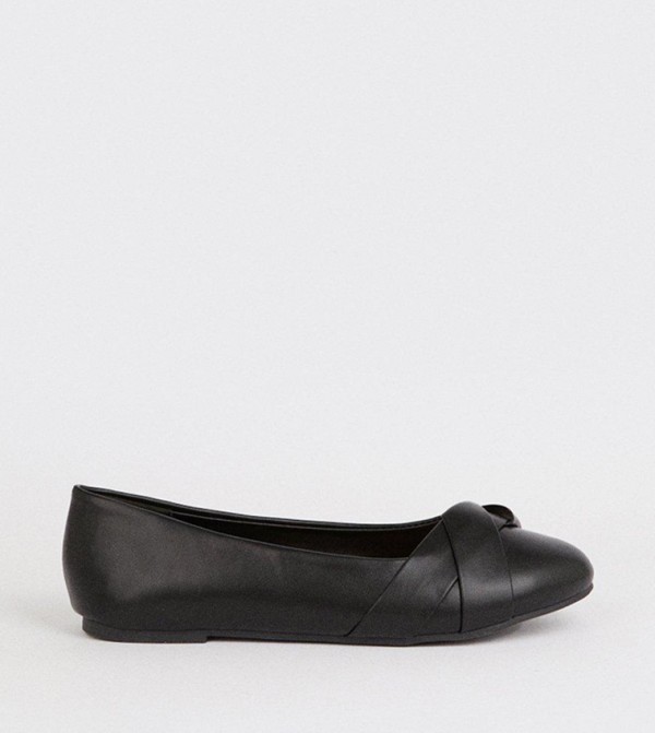 Wide Fit Paige Wrap Detail Ballerinas