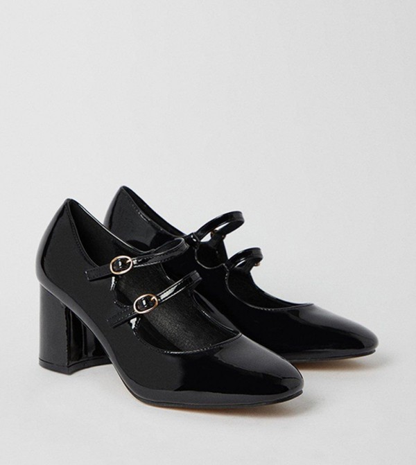 Black mary jane dress shoes top