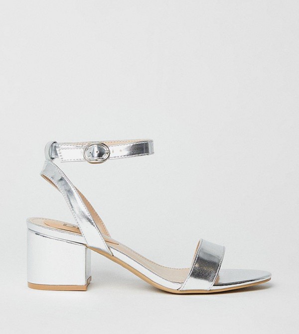 Tommi Barely There Mid Block Heel Sandals