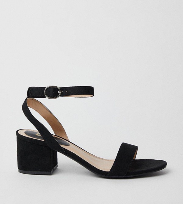 Wide Fit Tommi Barely There Mid Block Heel Sandals