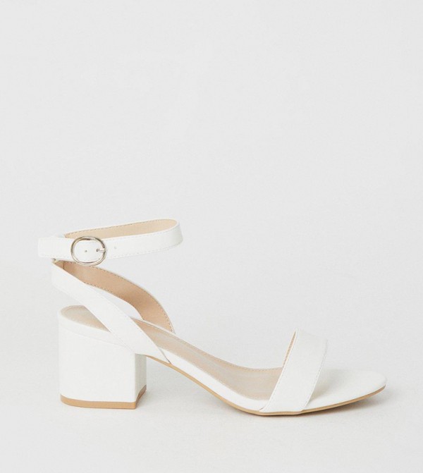 Wide Fit Tommi Barely There Mid Block Heel Sandals