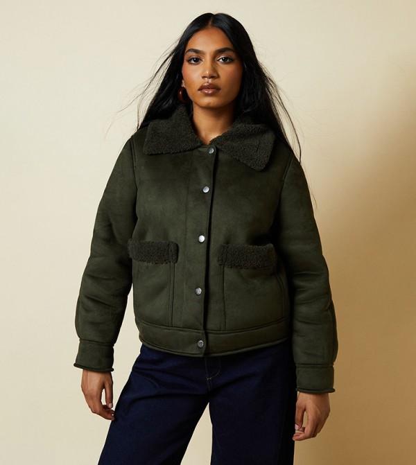 Petite Pocket Aviator Jacket
