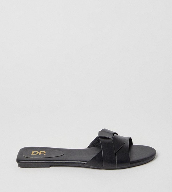 Flossy Interwoven Flat Sandals