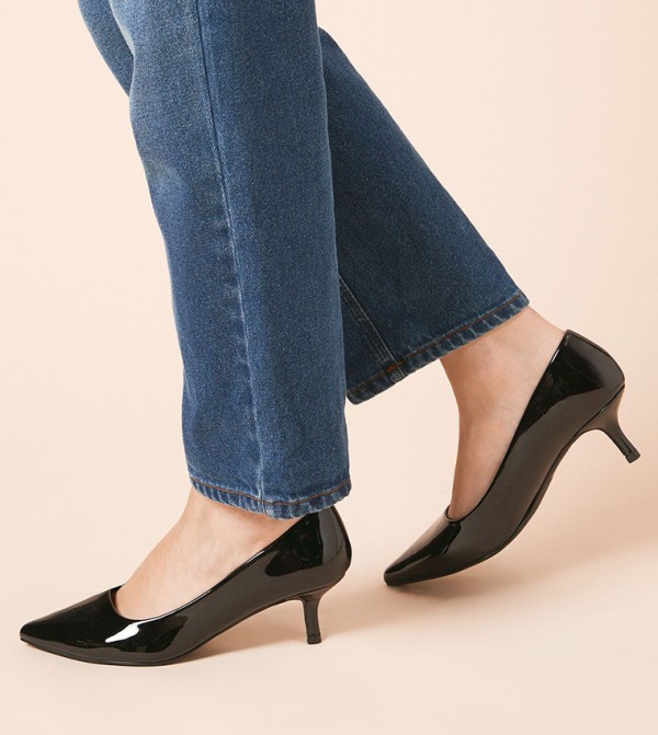 Dove Kitten Heel Pumps