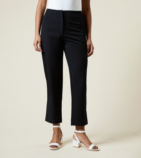Petite Straight Ankle Grazer Trousers