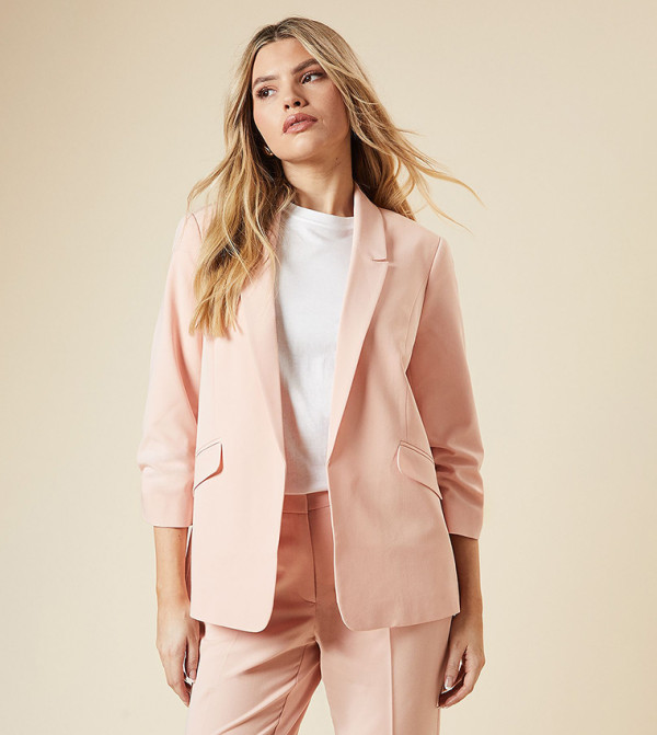 بليزر بأكمام مزمومة 