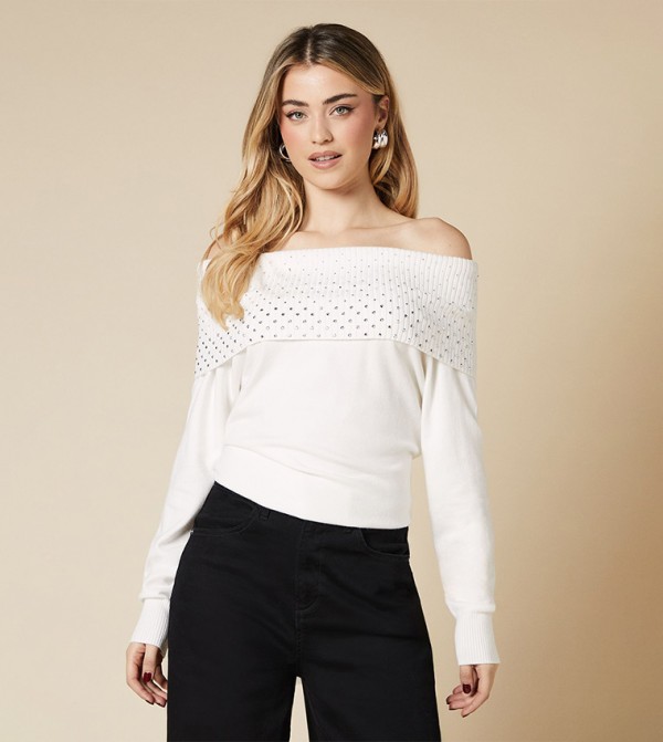 Hot Fix Bardot Sweater